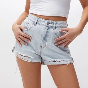 Pacsun light blue mom short